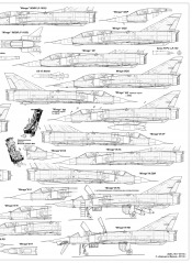 Вкладка к «Авиации и Время» – чертежи самолета Mirage III №1 02/2014