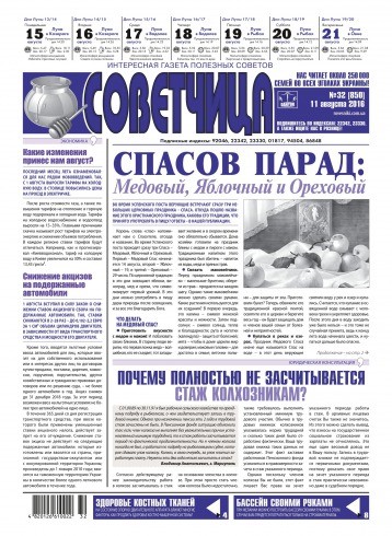 Консультант. Інтересна газета корисних порад №32 08/2016